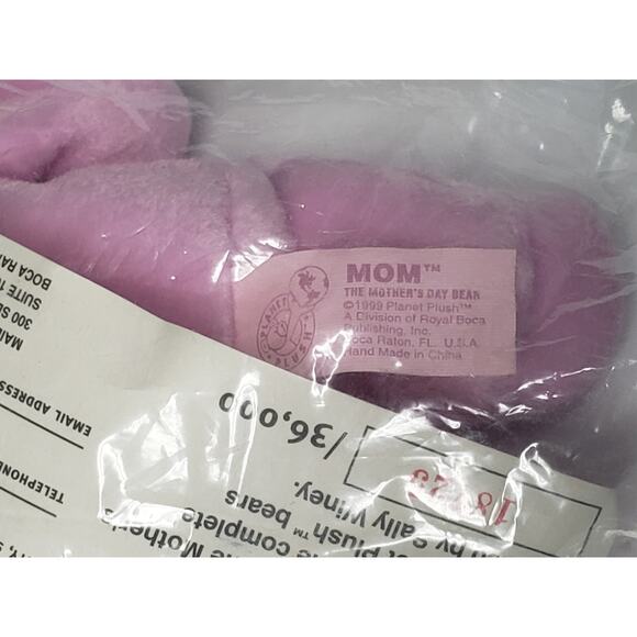 Sally Winey Plant Plush Mom Pink Beanie Plush Teddy - The Mother's Day Bear - Picture 3 of 4